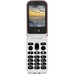 DORO 6040 Red - User-Friendly Mobile Phone with Big Buttons & Easy Navigation - Perfect for Seniors!